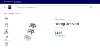 Folding Step Stool – £3.49