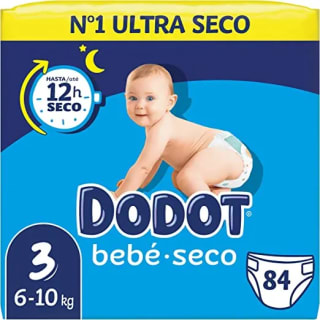 Chollazo Pañales Dodot Bebé Seco Pañales Bebé, Talla 3,4,5,6 por solo 12,17€