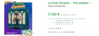 Juego de Mesa La Gran División (Pre-pedido) por 17.5€