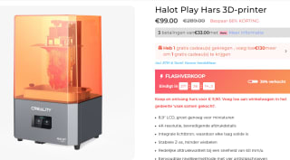 Creality Halot Play 3D Resin printer voor €99