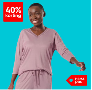 40% korting op nachtmode voor dames bij HEMA
