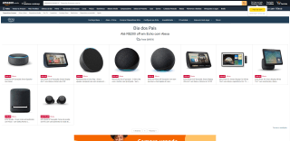 Garanta até R$200 OFF em Smart Speaker da Amazon, modelo Echo - R$ 206,10