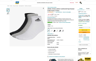 3 Pares de calcetines Adidas por solo 5,95€