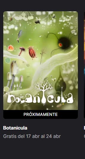 Juego gratis Botanicula desde Epic Games