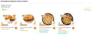 50% korting op een Roomboter appeltaart naturel of tropical bij de AH