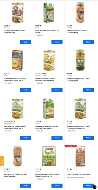 Alternativa Vegetal Ofertas desde Carrefour.