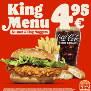 Diverse King Menu's voor maar €4,99 bij Burger King