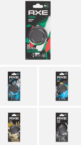 Axe autoluchtverfrisser voor €1,99 bij Action
