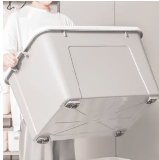 Kunststof opberger met wieltjes 2 stuks voor €24,99 bij Ochama