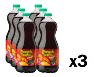 3 Packs de 6 Botellas de 1.5L de Garcia Carrion Sangría Siesta por 12.97€