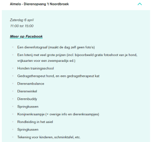 Open dagen dierenopvangcentra en dierenambulances van de Dierenbescherming op 6 & 7 april