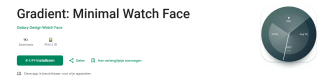 Gradient: Minimal Watch Face voor Android gratis