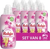 Diverse varianten Robijn wasverzachter 8 x 33 wasbeurten voor €14,86 bij Bol