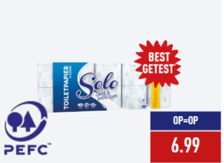 SOLO 3-laags toiletpapier voor €6,99 bij de Aldi