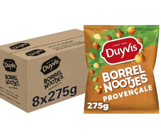 Duyvis Borrelnootjes Provencale, Doos 8 x 275 g voor €13,30 bij Amazon.nl