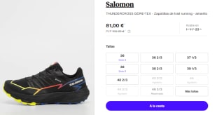 Zapatillas de trail running de Hombre Salomon Thundercross GTX por 81€