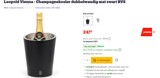 Leopold Vienna Bar Collection Champagnekoeler voor €24,50 bij Bol.com