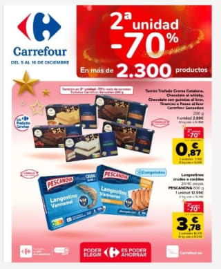 Folleto Navideño en Carrefour.