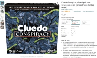 Cluedo Conspiracy voor €12,95 bij Bol