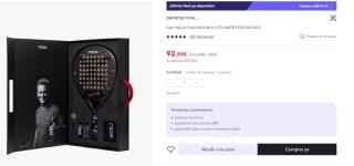 Pack Pala de Pádel NOX ML10 LTD LIMITED EDITION 2023 por 92,99€ (cuenta nueva por 80,99€)