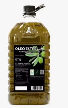 Aceite Oliva Virgen Extra 5l por 37,26€ (25,26€ cuenta nueva)