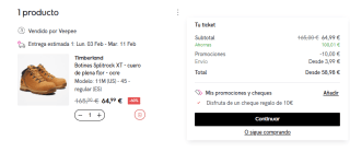 Timberland Botines Splitrock XT por 54,99€ varios colores