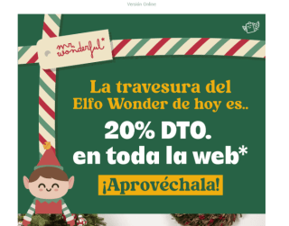 20% descuento desde Mr Wonderful
