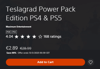 Teslagrad Power Pack Edition PS4 & PS5 voor €2,89 in de Playstation Store