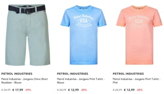 Tot 50% korting op Petrol Industries voor heren en kinderen bij Secret Sales