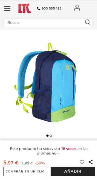 Mochila Play 15 Mountain PRO por 5,97€.