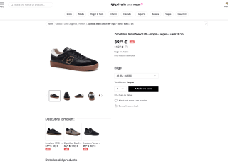 LOTTO Zapatillas casual vintage Brasil Select Lth Piel Napa por solo 39,99€