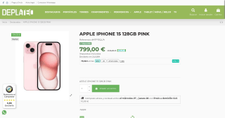 Apple iphone 15 por 799€