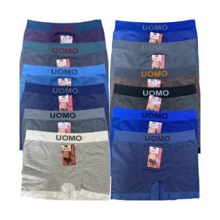 Pack de 12 Calzoncillos Boxer marca UOMO por 12,39€