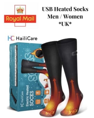 Grab heated socks electric boot feet warmer from eBay as low as £23.99