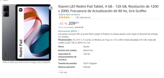 Tablet Xiaomi L83 Redmi Pad 4 GB - 128 GB por 209.90€