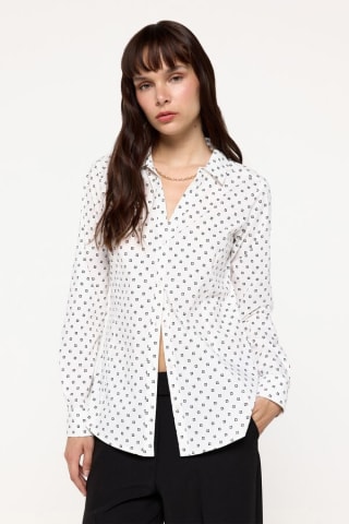 Camisa Entallada Estampada para Mujer Milano por 7.99€