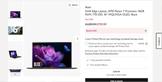 Acer Swift Edge Laptop - £799.99