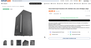 Tacens 2ALUX Caja PC Semitorre ATX Ventilador 12cm Acero Ultraligero por solo 19,99€