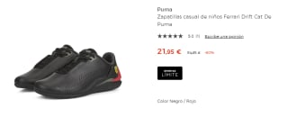 Zapatillas para Niños Puma Ferrari Drift Cat por 21.95€