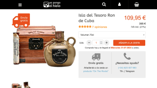 Isla del Tesoro Ron de Cuba 70cl por 109,95€
