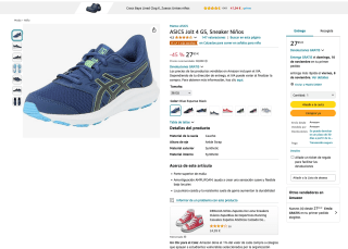 Zapatillas Asics Jolt 4 GS para Niños desde 27,65€