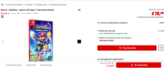 Mario + Rabbids - Sparks Of Hope voor €19,99 bij de Mediamarkt