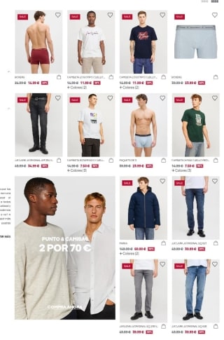 Hasta -50% de Descuento en Jack & Jones.