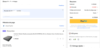 Colchón Híbrido Muelles ensacados BLACK IMPERIAL 30 cm Sistema Visco-Comfort varias medidas desde 175,04€