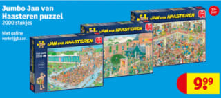 Diverse Jan van Haasteren puzzels 2000 stukjes voor €9,99 bij Kruidvat