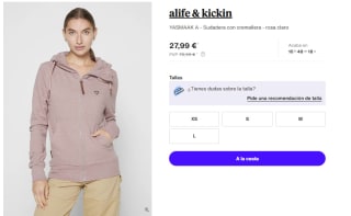 Sudadera para Mujer alife & kickin YASMAAK A por 27.99€