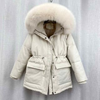 Parka de piel acolchada de algodón por 18,37€