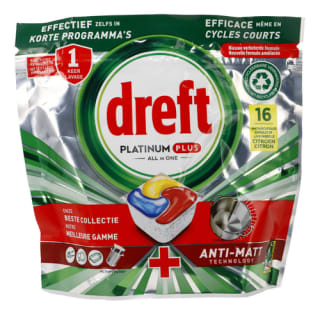 [BELGIË] Dreft Platinum+ citroen 16 tabs voor €1,69