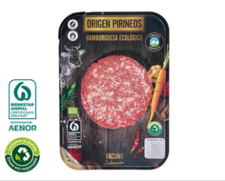 Pirineo hamburguesa de vacuno por 1,89€
