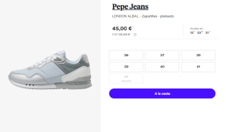 Zapatillas de Mujer Pepe Jeans London Albal por 45€